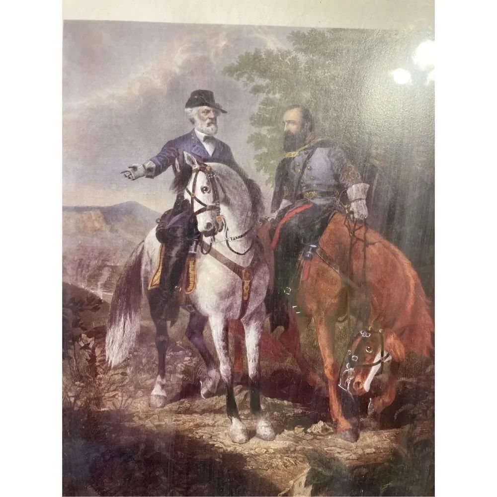 Civil War art The Last Meeting framed